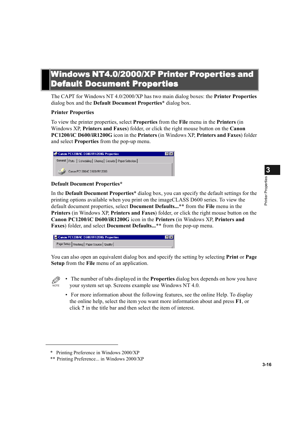Properties -16 | Canon IMAGECLASS D600 series User Manual | Page 65 / 113