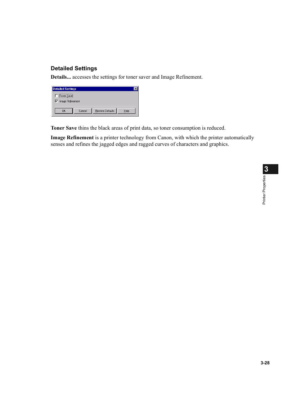 Detailed settings | Canon IMAGECLASS D600 series User Manual | Page 77 / 113