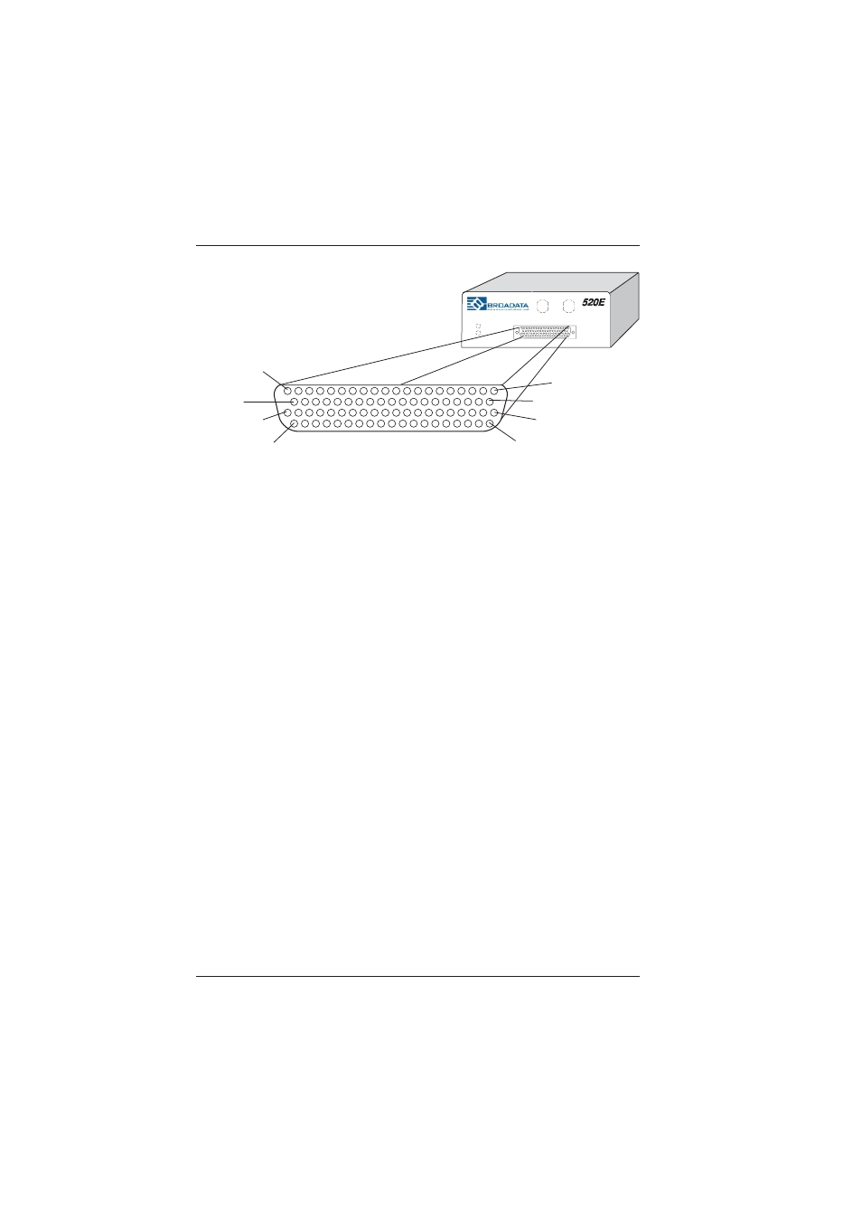 2 optical fiber connection | Broadata Communications 520E Series User Manual | Page 9 / 22