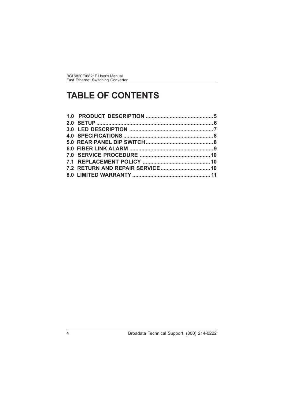 Broadata Communications 6820E Series User Manual | Page 3 / 14