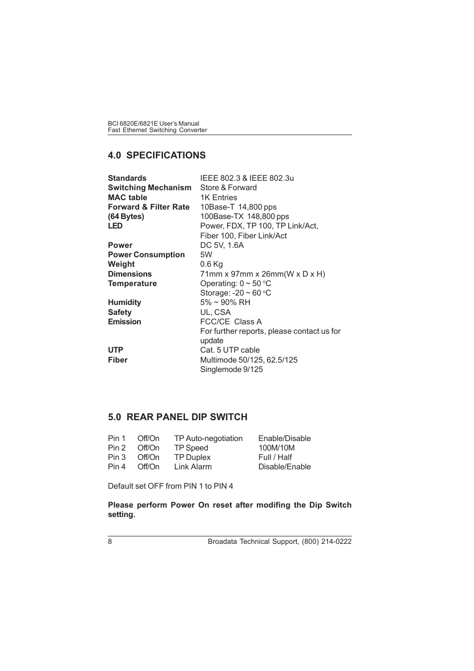 Broadata Communications 6820E Series User Manual | Page 7 / 14