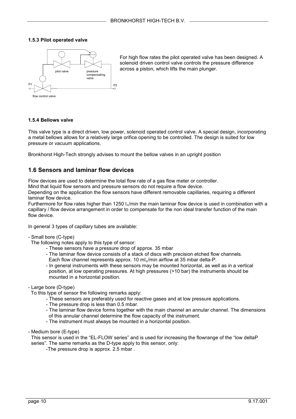 6 sensors and laminar flow devices | Bronkhorst Mass Flow User Manual | Page 10 / 27