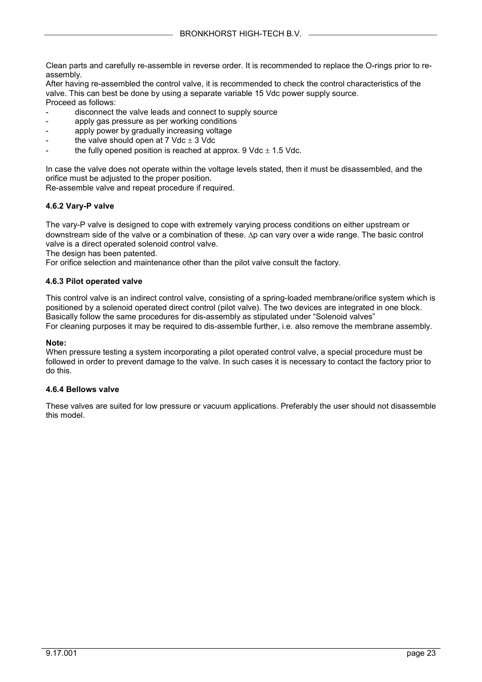 Bronkhorst Mass Flow User Manual | Page 23 / 27