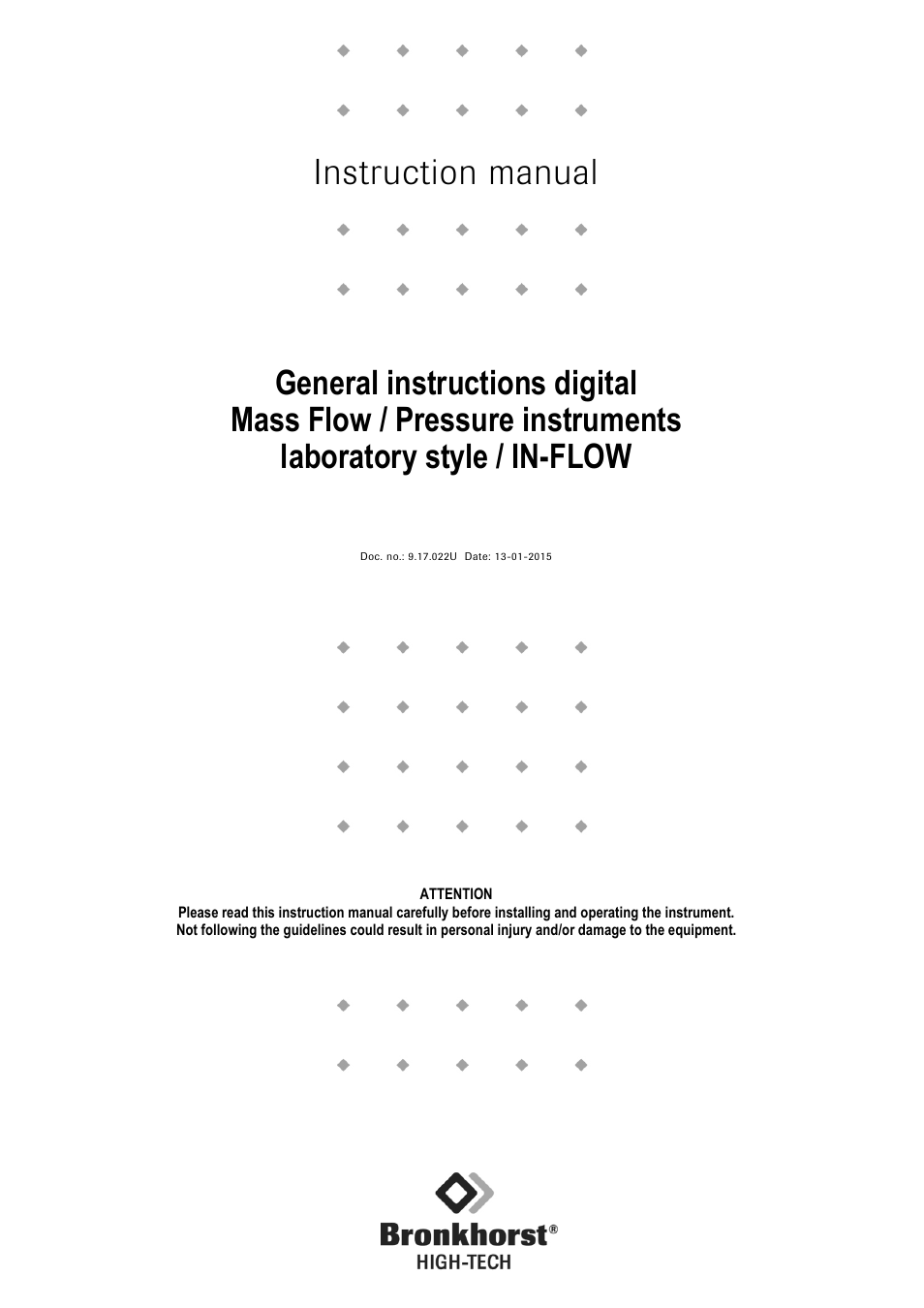 Bronkhorst IN-FLOW User Manual | 38 pages