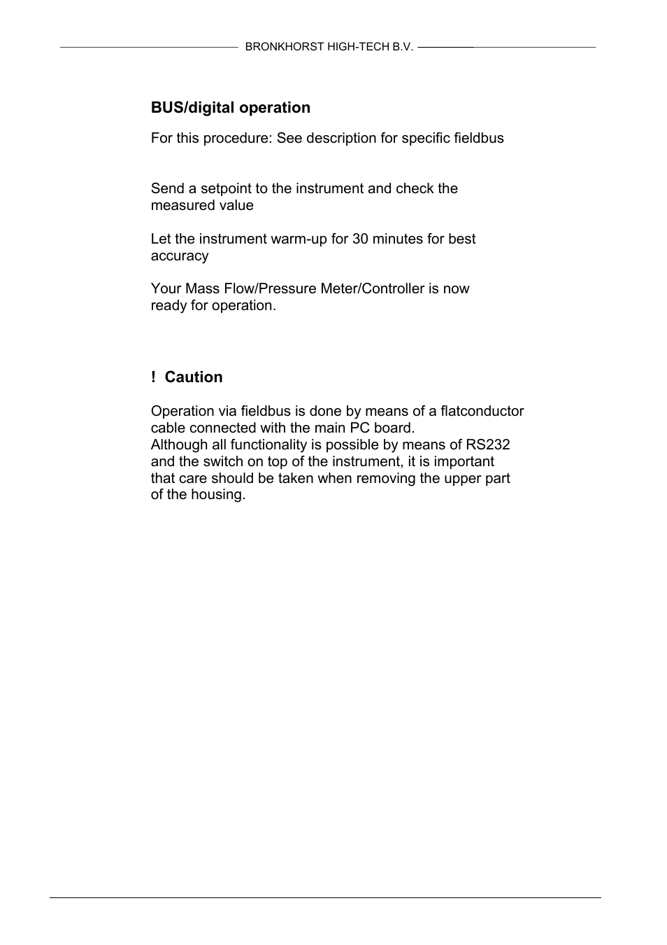 Bronkhorst IN-FLOW User Manual | Page 5 / 38