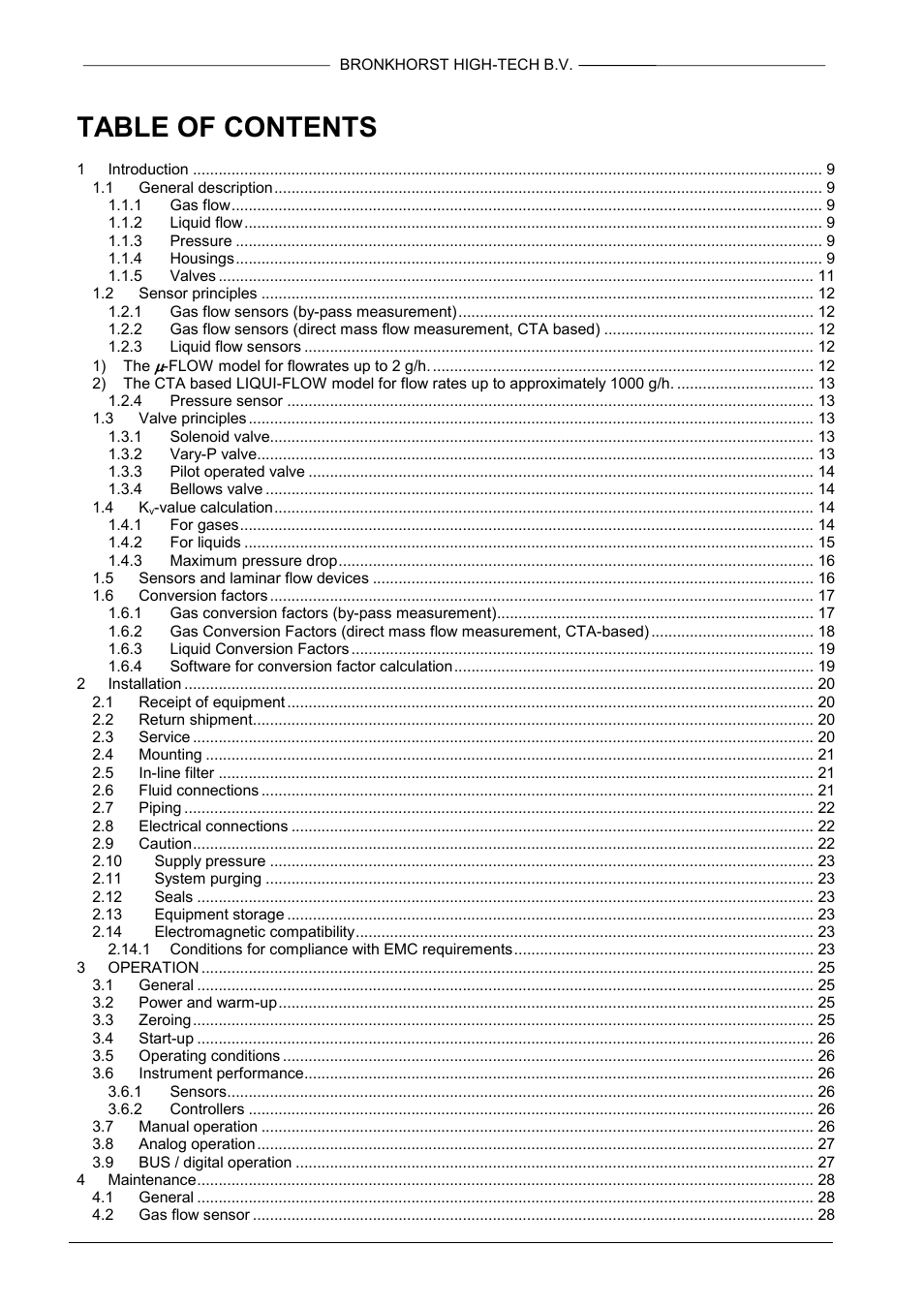 Bronkhorst IN-FLOW User Manual | Page 7 / 38
