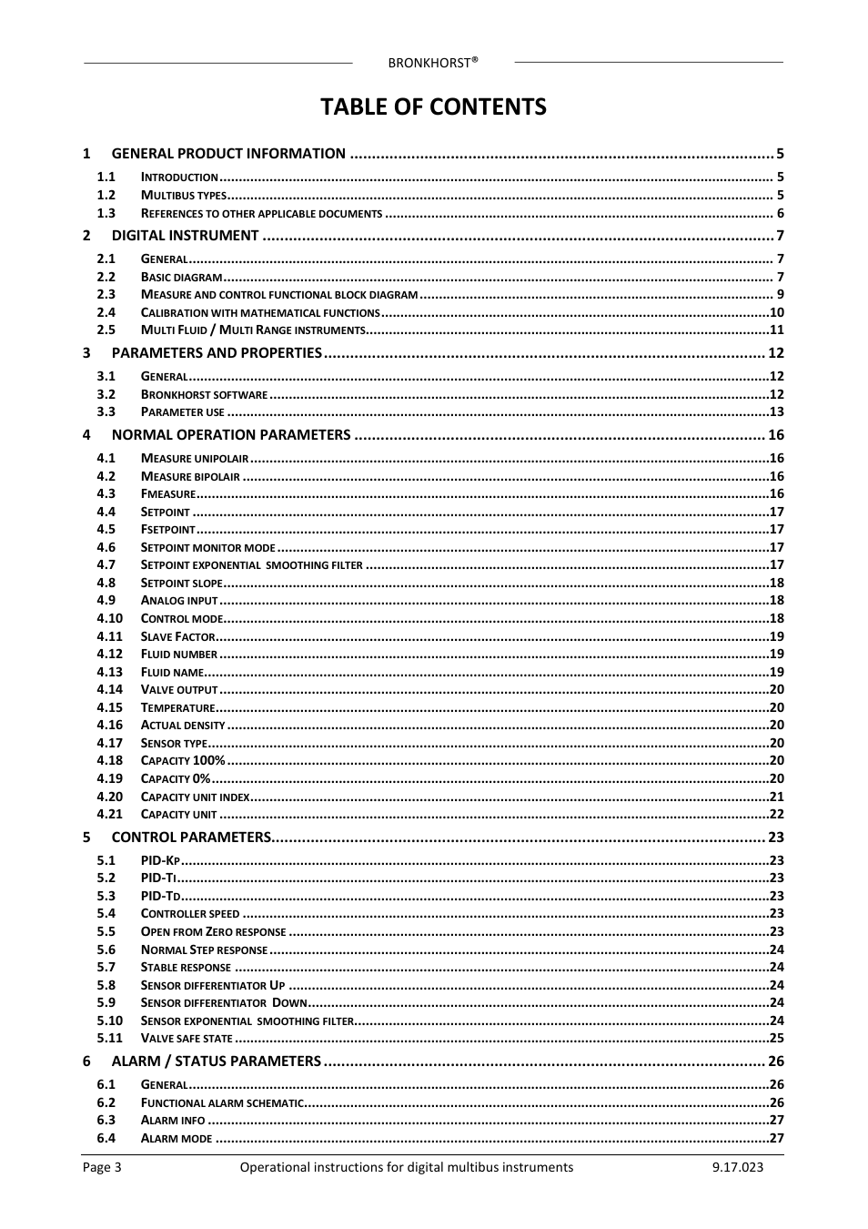 Bronkhorst Multibus User Manual | Page 3 / 50