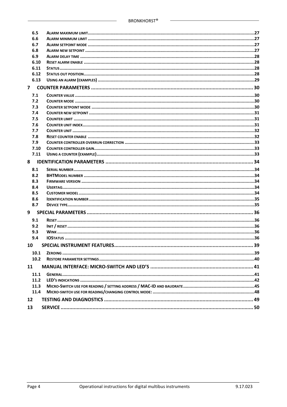 Bronkhorst Multibus User Manual | Page 4 / 50