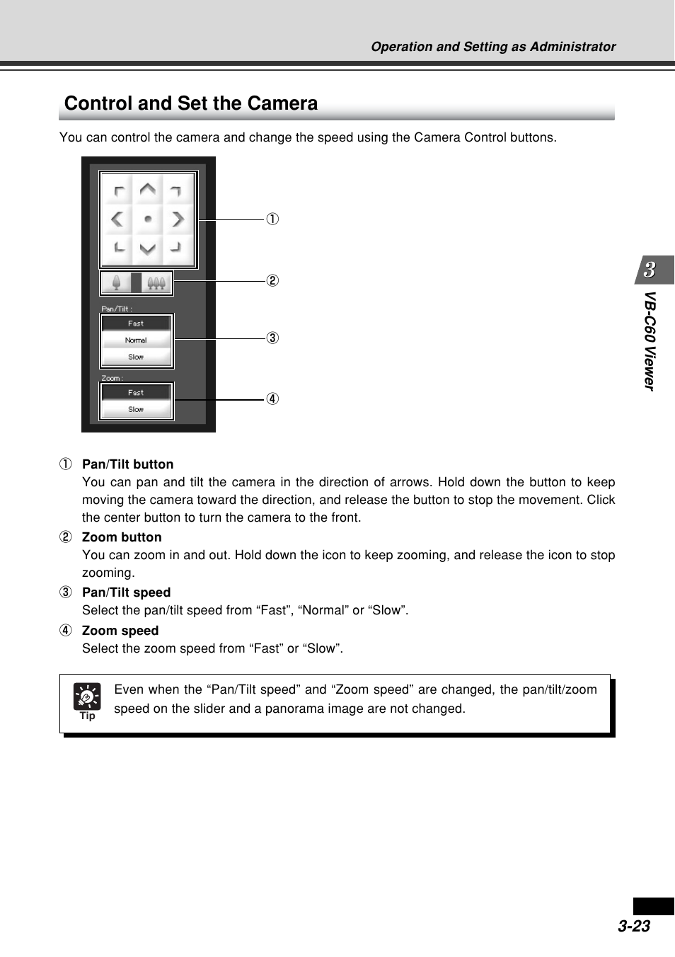 Control and set the camera, Vb-c60 vie wer | Canon VB-C60B User Manual | Page 121 / 162