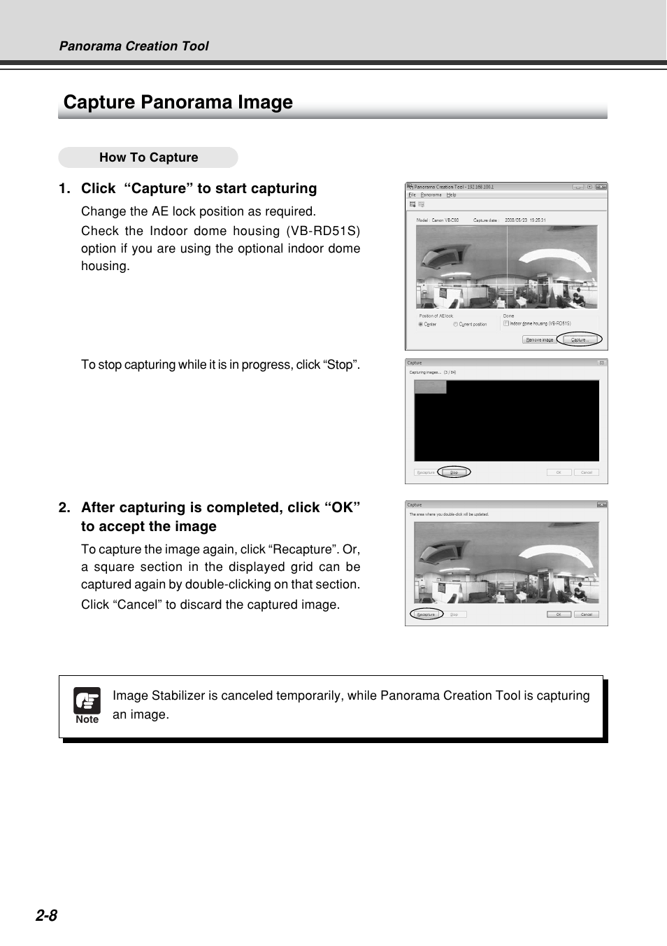 Capture panorama image | Canon VB-C60B User Manual | Page 66 / 162