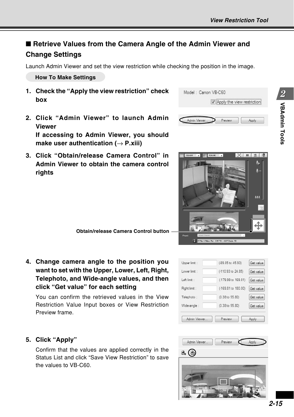 Canon VB-C60B User Manual | Page 73 / 162