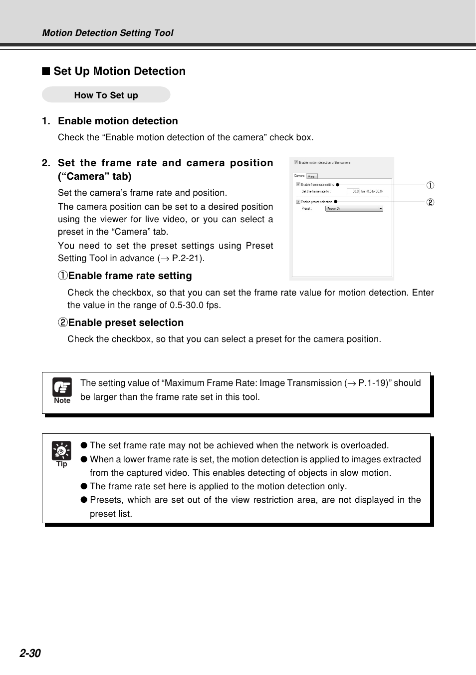 Set up motion detection | Canon VB-C60B User Manual | Page 88 / 162