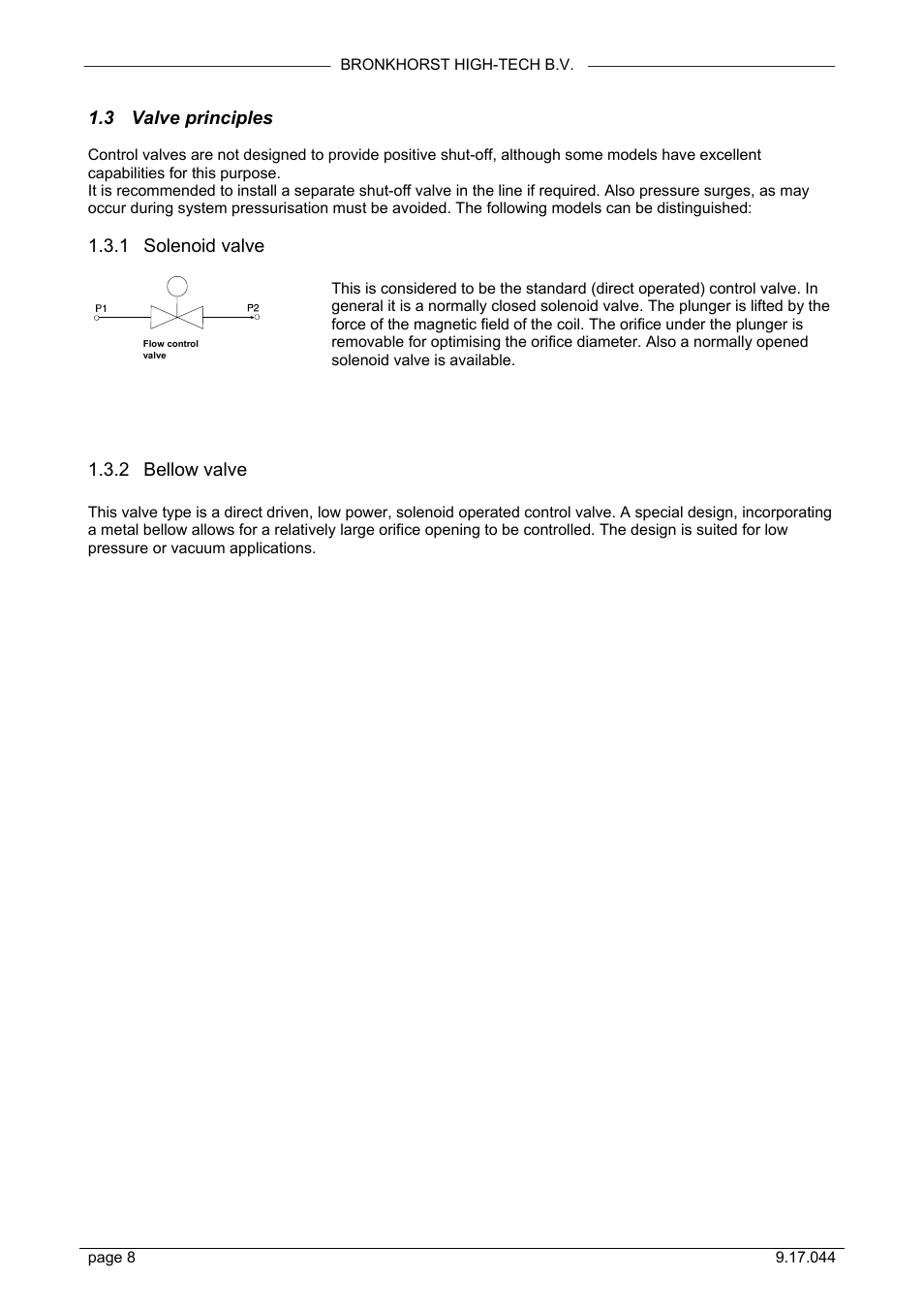 Bronkhorst LIQUI-FLOW L30 User Manual | Page 8 / 20