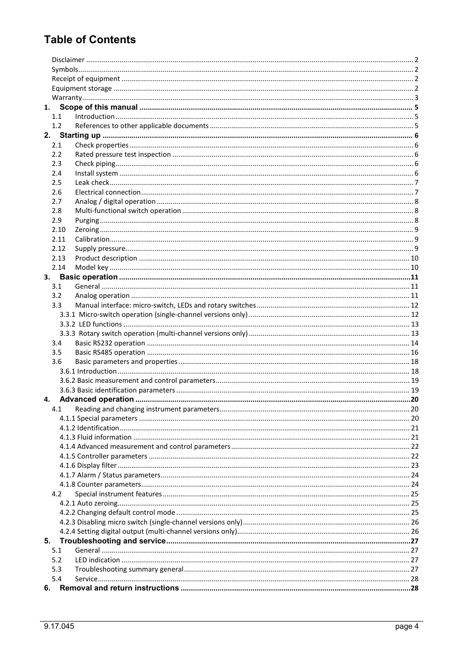 Bronkhorst IQ+FLOW (till 01-07-2013) User Manual | Page 4 / 28
