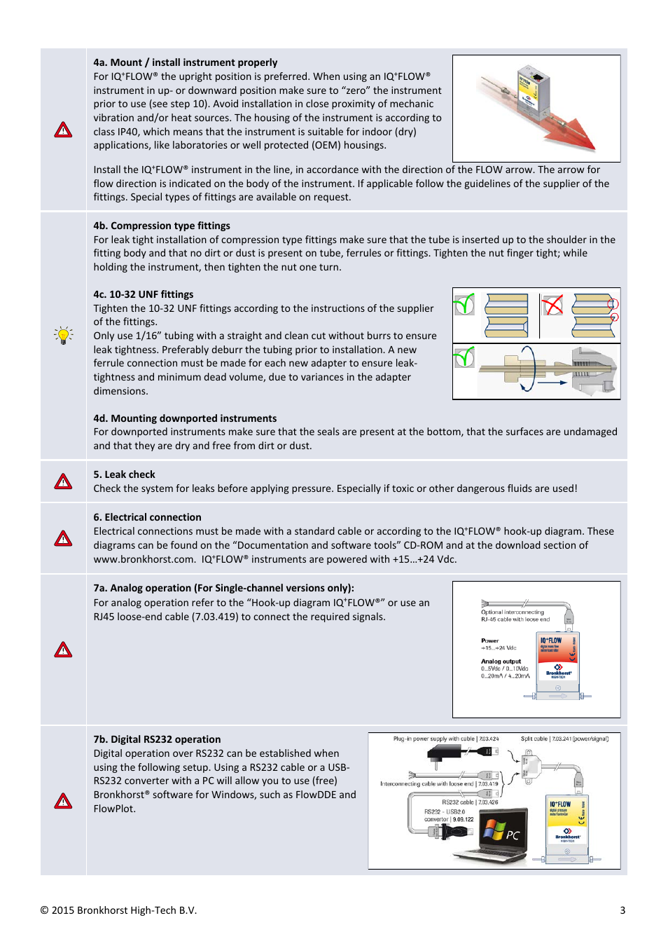 Scope of this guide, Starting-up | Bronkhorst IQ+FLOW Quick Start User Manual | Page 3 / 4