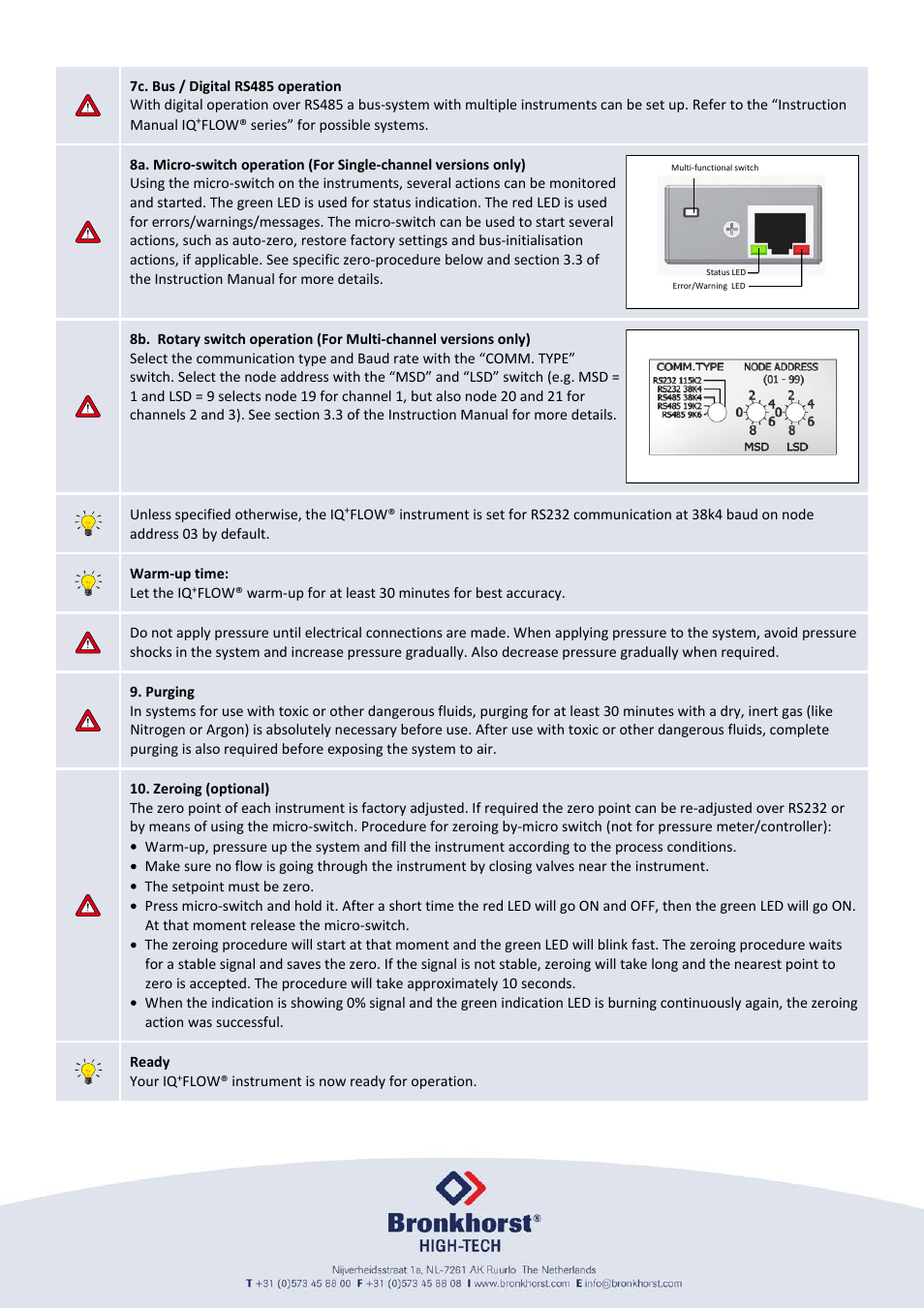 Bronkhorst IQ+FLOW Quick Start User Manual | Page 4 / 4