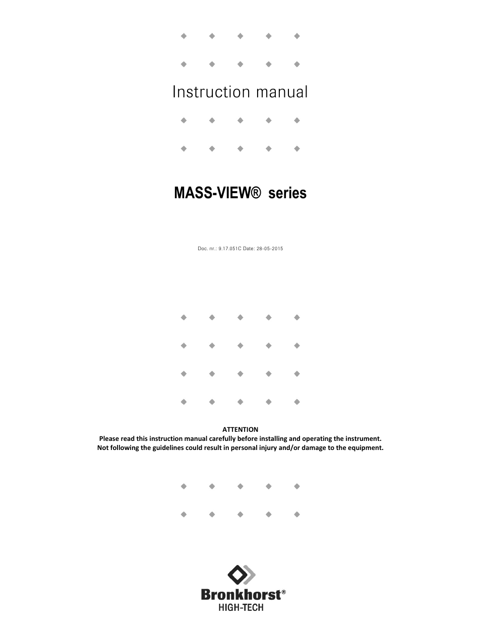 Bronkhorst MASS-VIEW Series User Manual | 20 pages