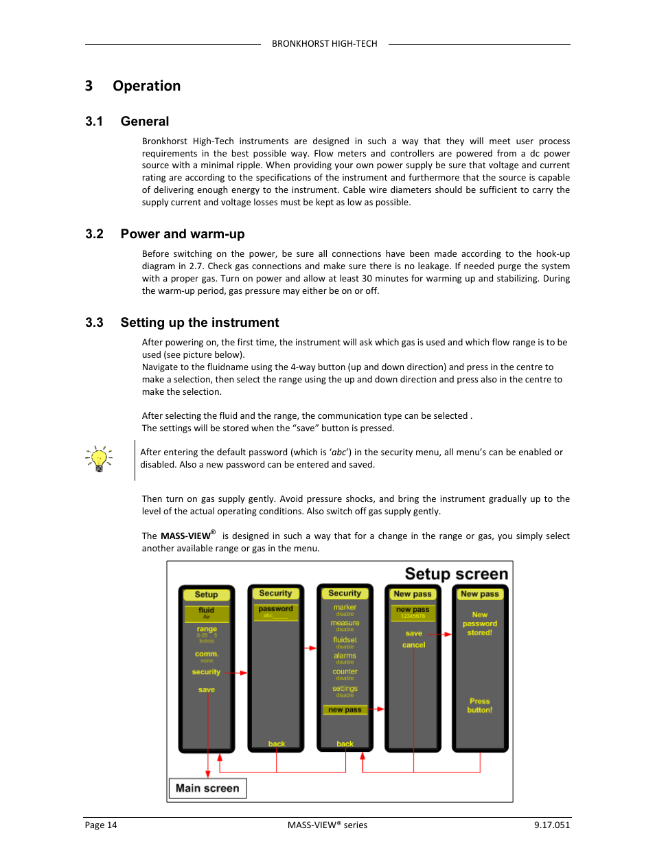 3 operation | Bronkhorst MASS-VIEW Series User Manual | Page 14 / 20