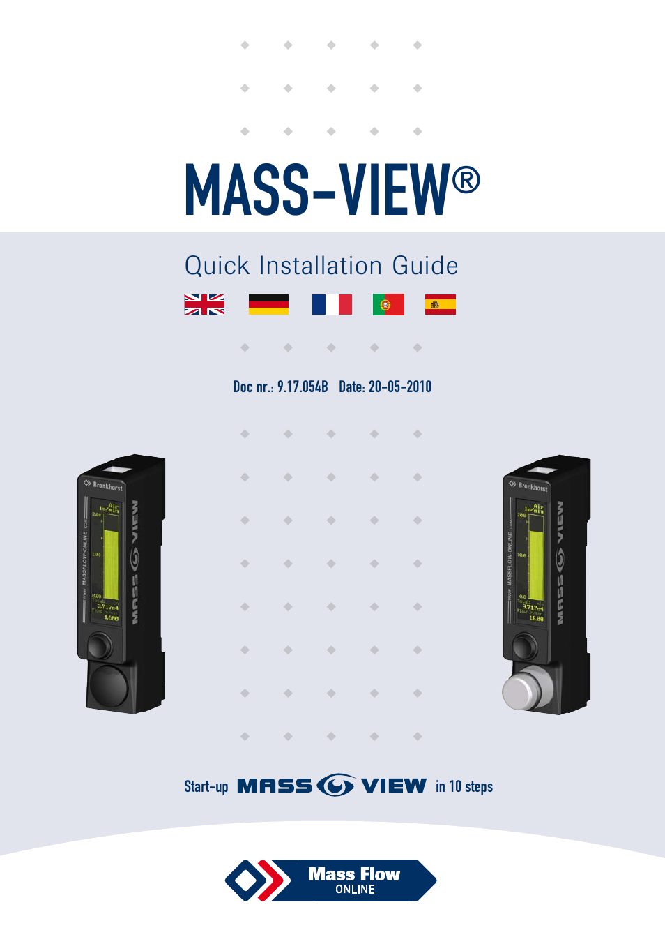 Bronkhorst MASS-VIEW Series Quick Start User Manual | 7 pages