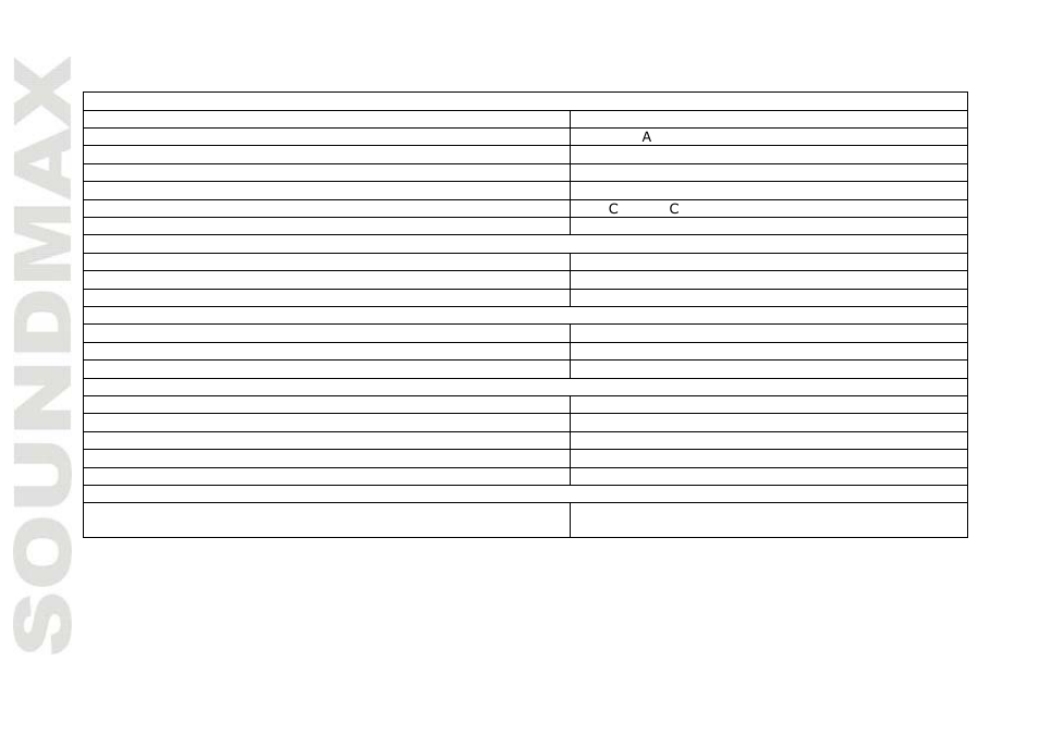 Specif ication | SoundMax SM-CDM1055 User Manual | Page 24 / 49