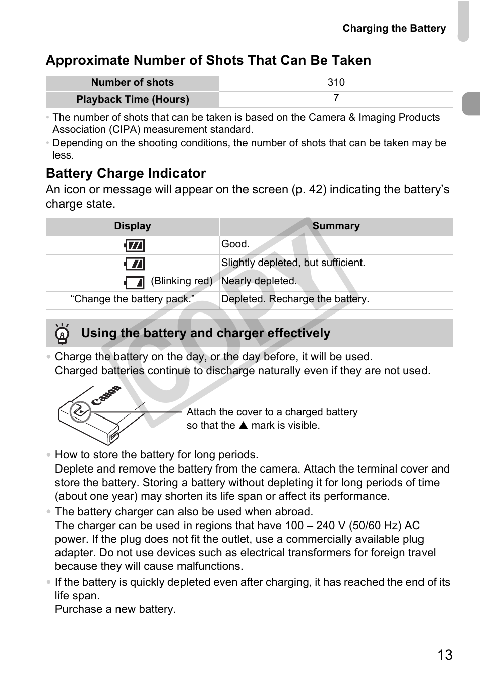 Cop y | Canon PC1308 User Manual | Page 13 / 163