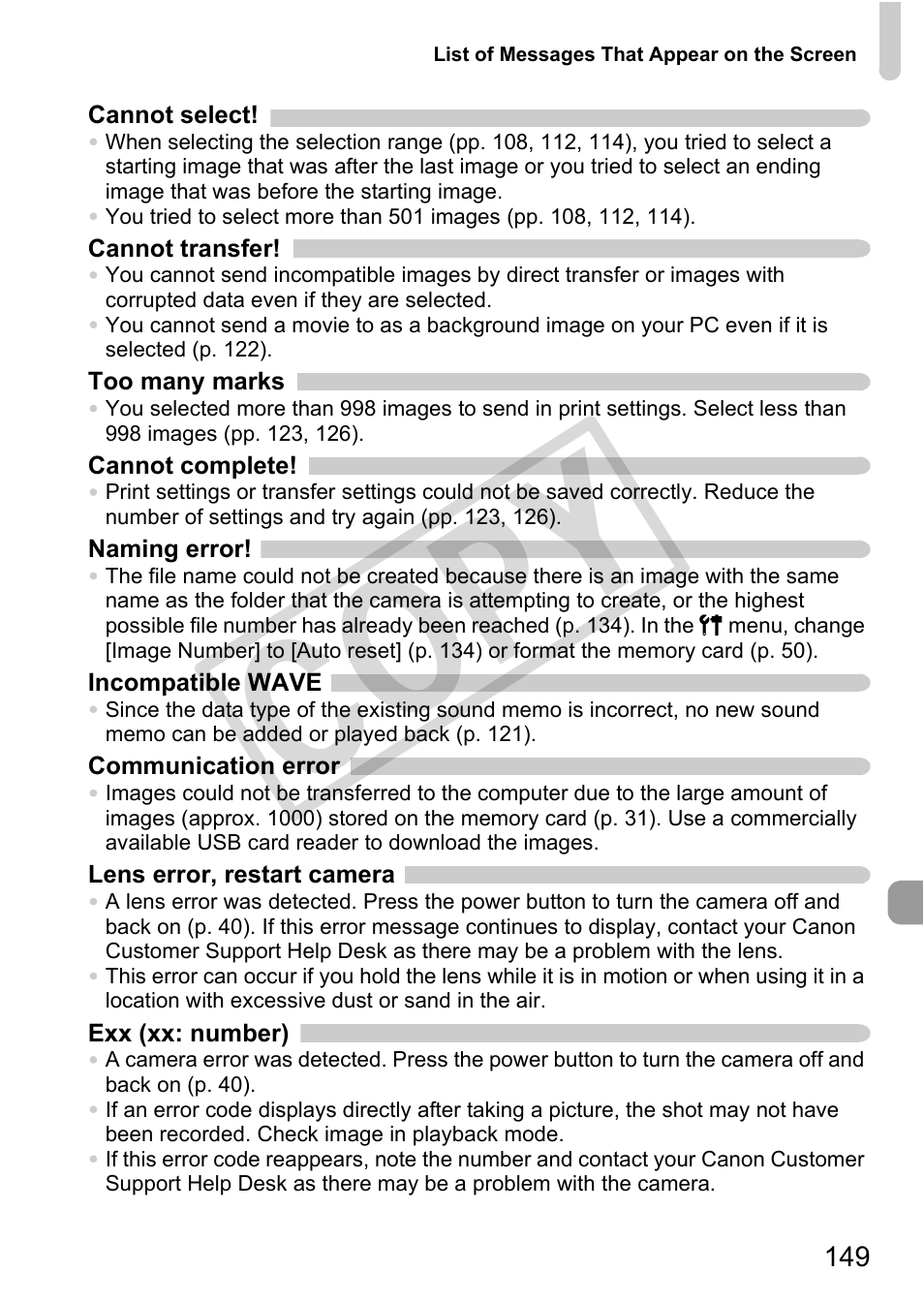 Cop y | Canon PC1308 User Manual | Page 149 / 163