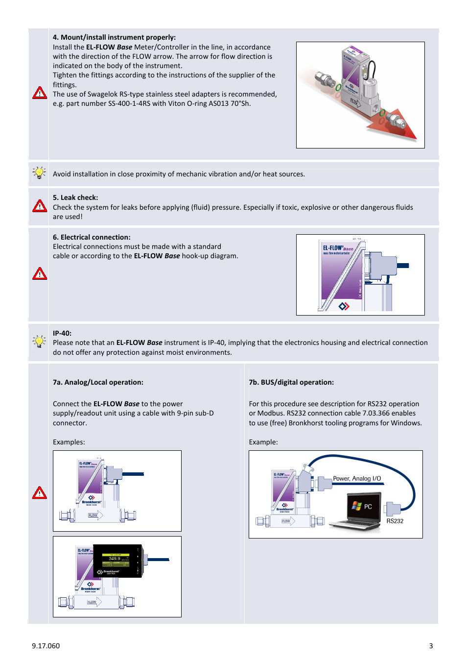 Bronkhorst EL-FLOW Base 2010 User Manual | Page 3 / 4