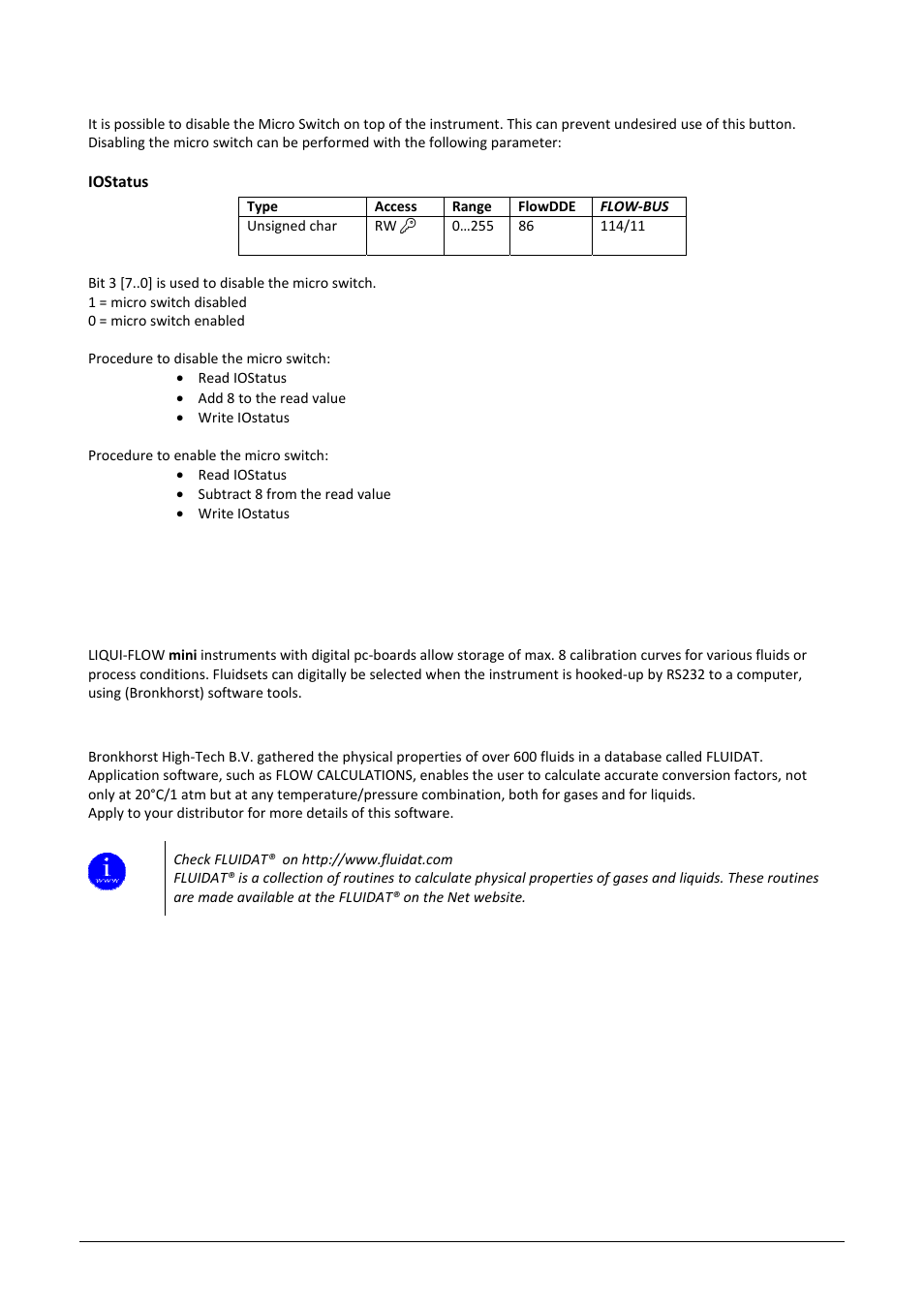 Bronkhorst LIQUI-FLOW mini (till 01-07-2013) User Manual | Page 18 / 21