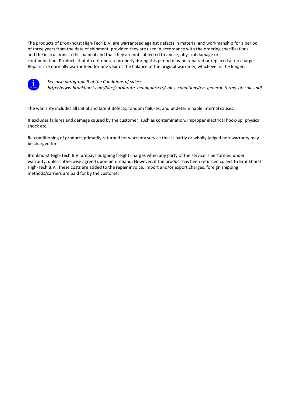 Bronkhorst LIQUI-FLOW mini (till 01-07-2013) User Manual | Page 3 / 21