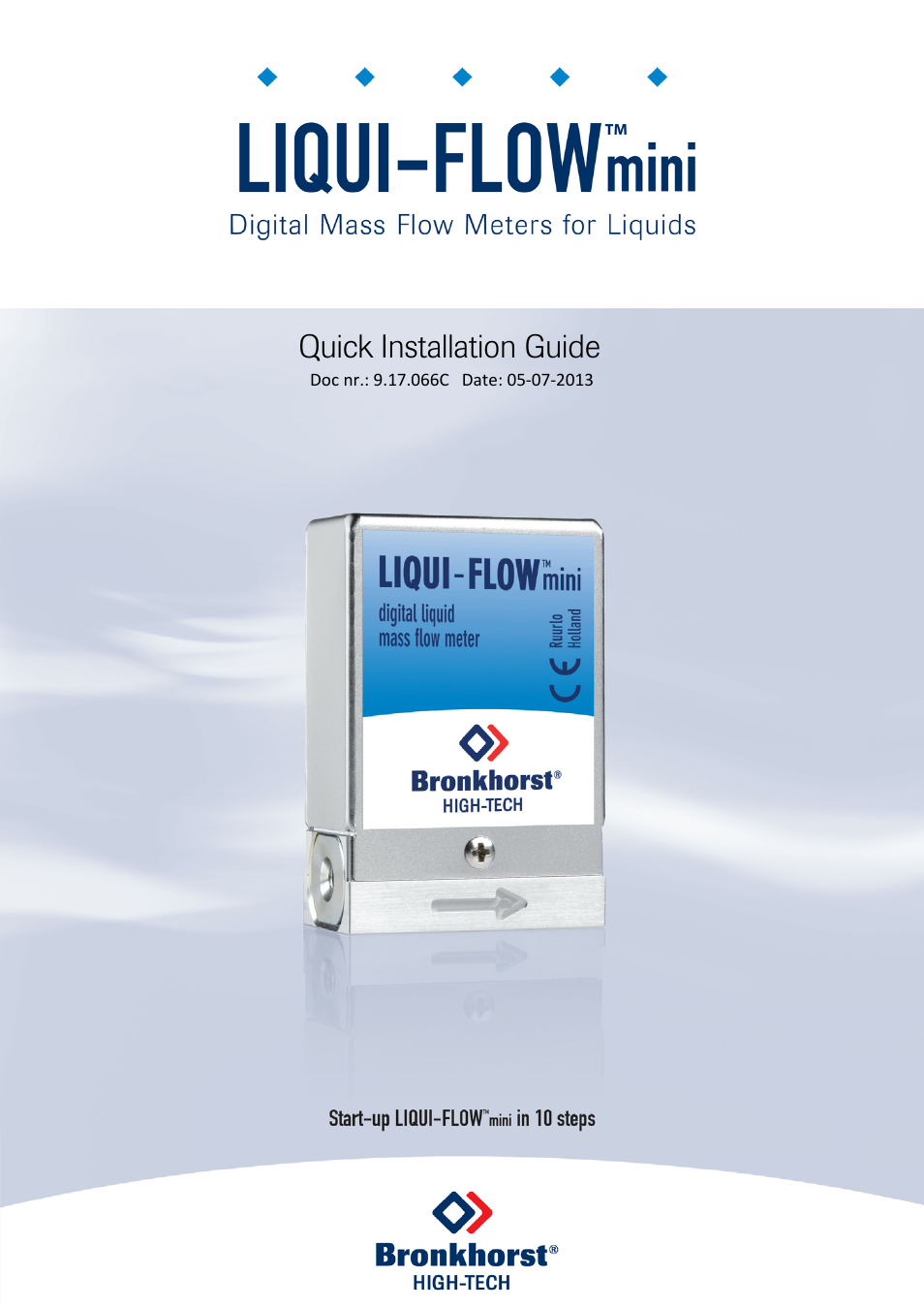 Bronkhorst LIQUI-FLOW mini Quick Start User Manual | 4 pages