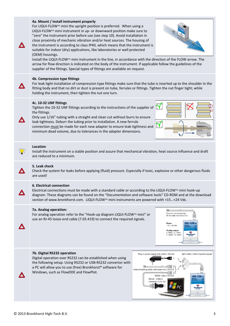 Bronkhorst LIQUI-FLOW mini Quick Start User Manual | Page 3 / 4