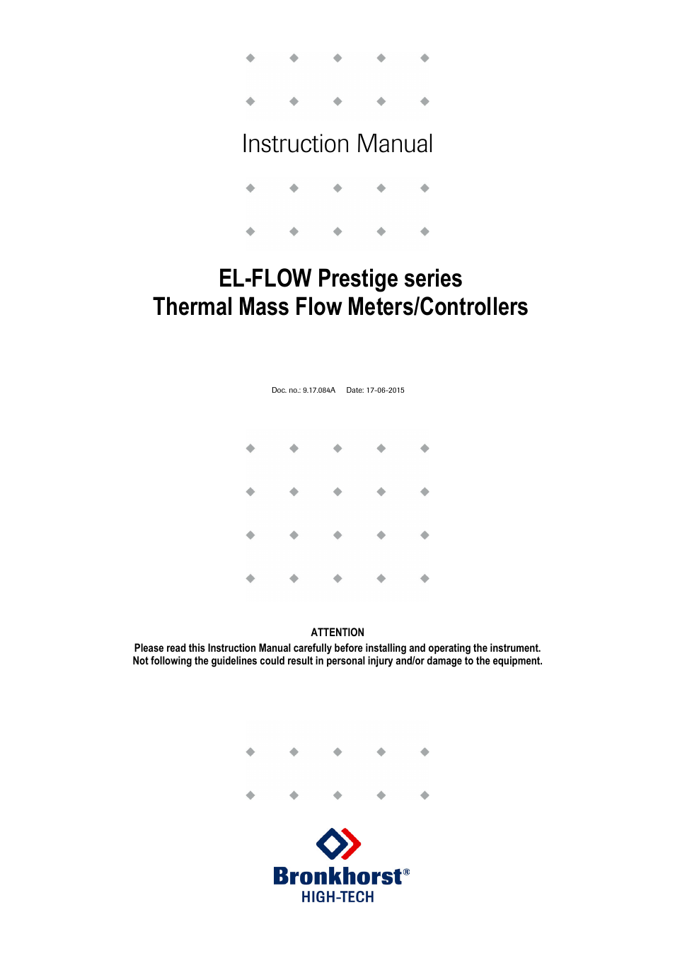 Bronkhorst EL-FLOW Prestige User Manual | 49 pages