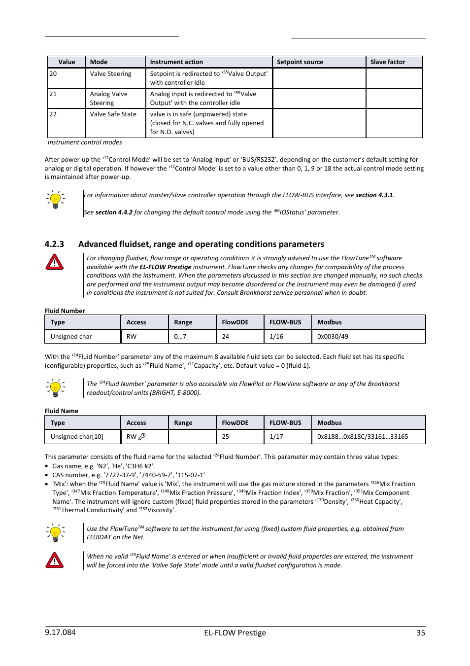 Bronkhorst EL-FLOW Prestige User Manual | Page 35 / 49