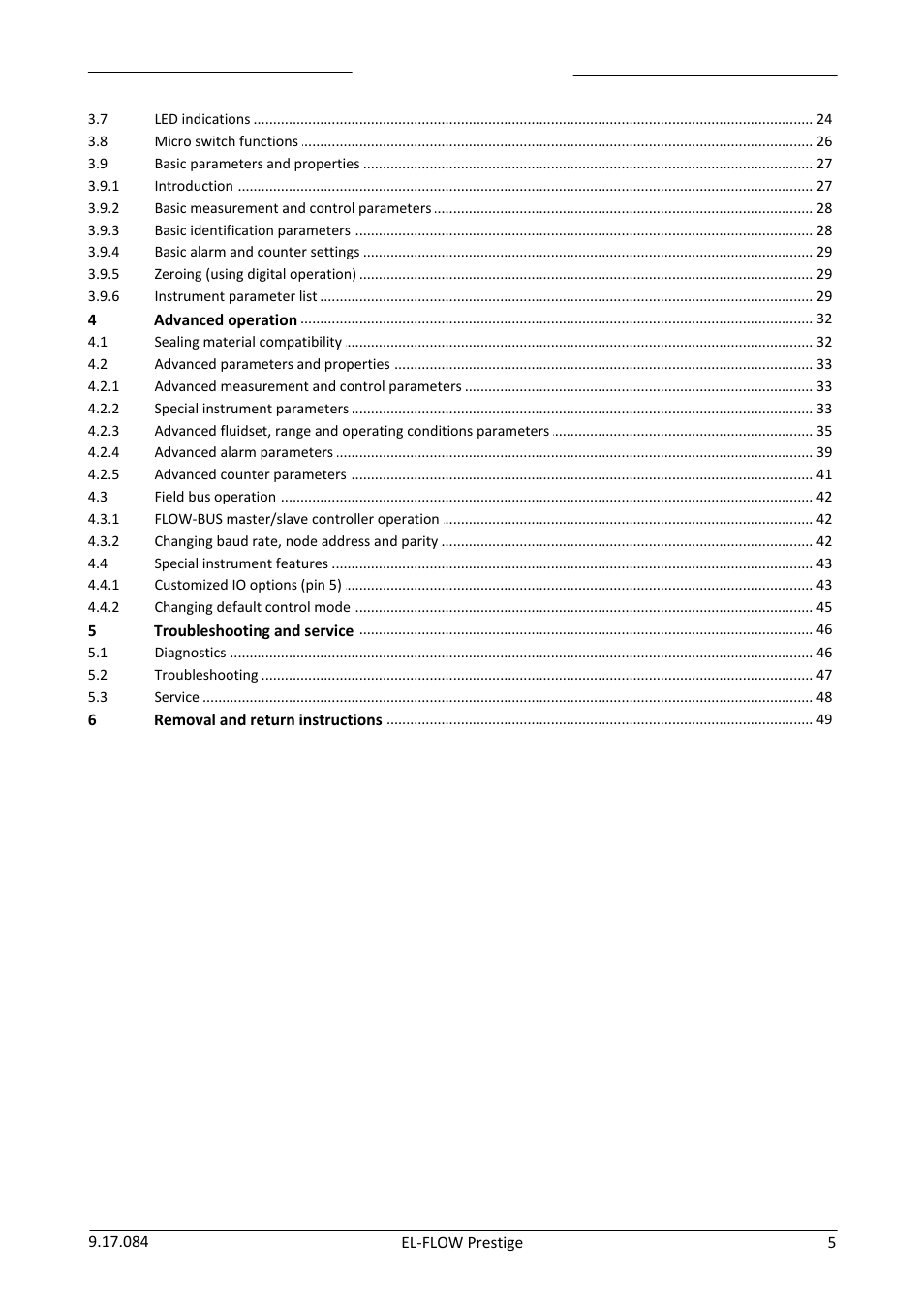 Bronkhorst EL-FLOW Prestige User Manual | Page 5 / 49