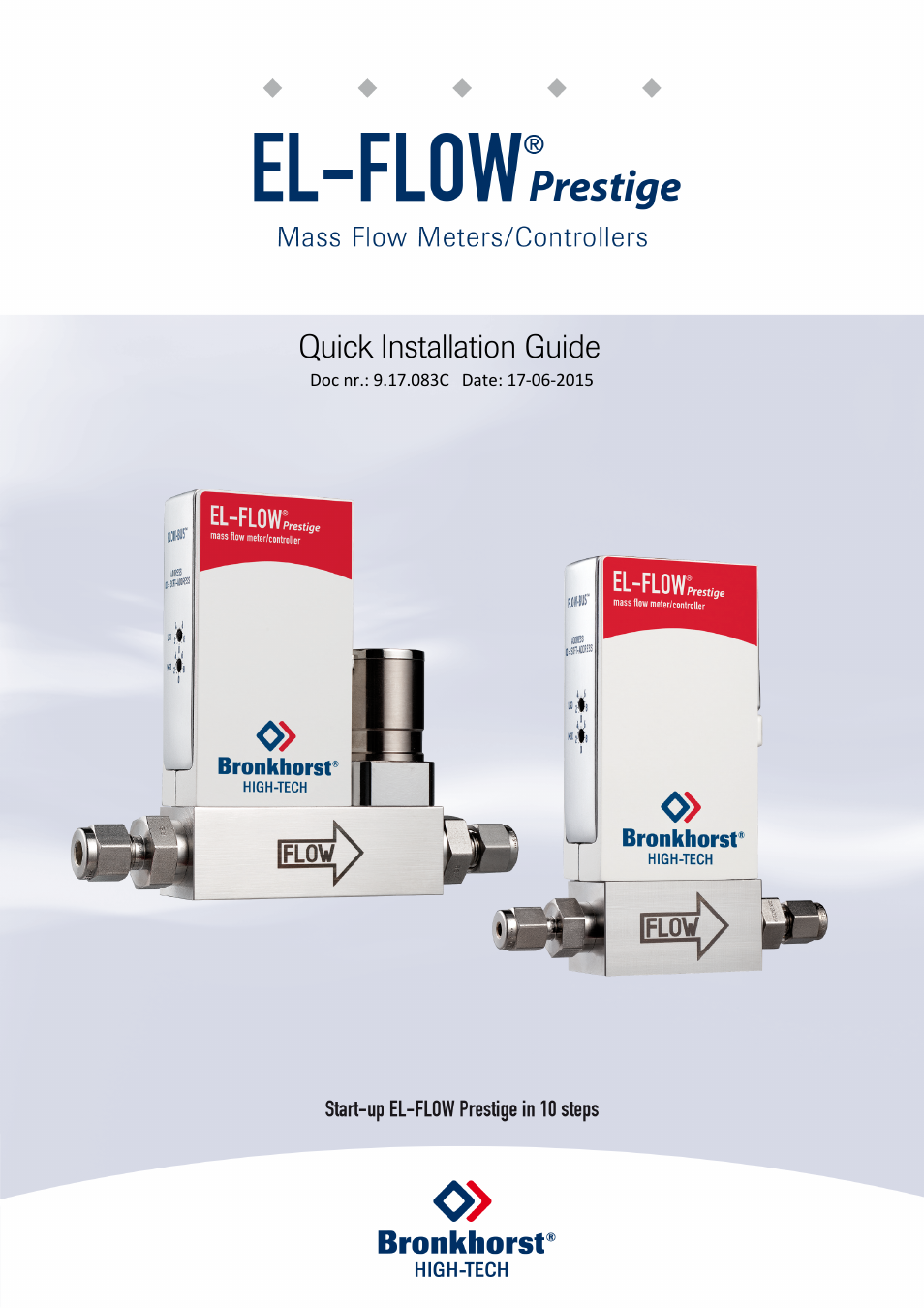 Bronkhorst EL-FLOW Prestige Quick Start User Manual | 4 pages