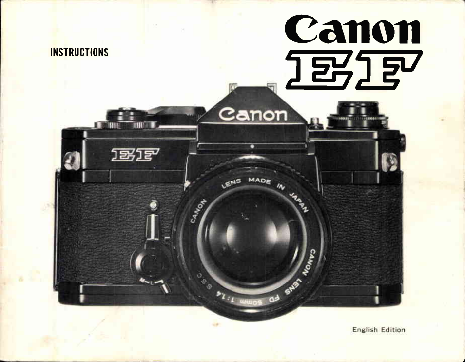 Canon EF User Manual | 114 pages
