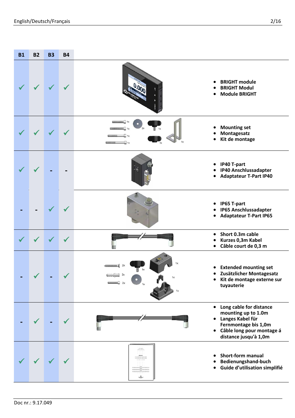 Unpacking/auspacken/déballage | Bronkhorst BRIGHT User Manual | Page 2 / 16