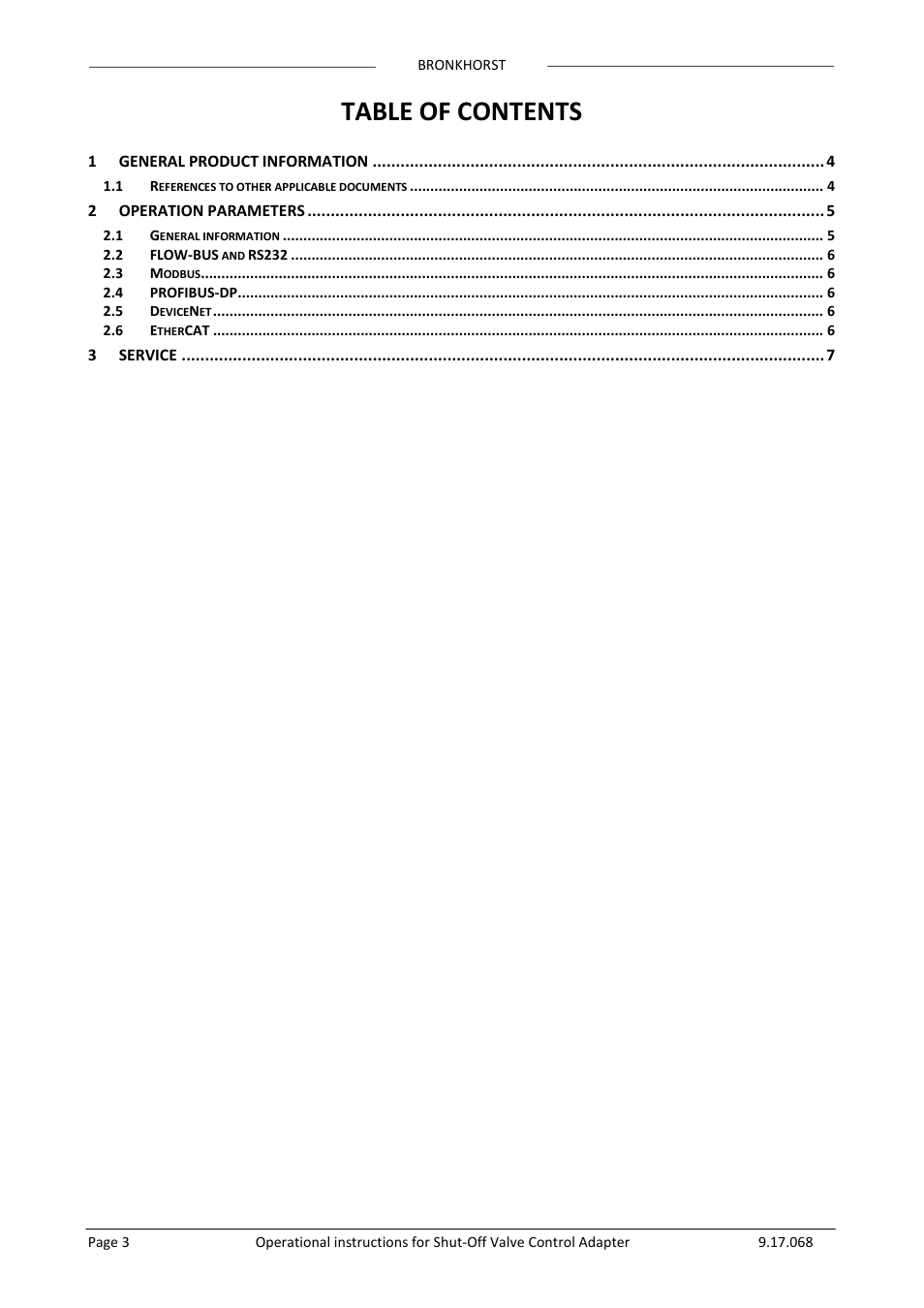 Bronkhorst Shut-Off Valve Control Adapter User Manual | Page 3 / 7
