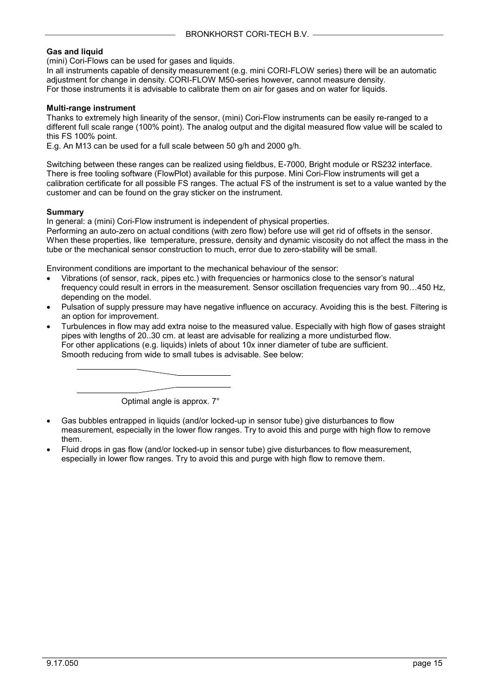Bronkhorst Mini CORI-FLOW User Manual | Page 15 / 36