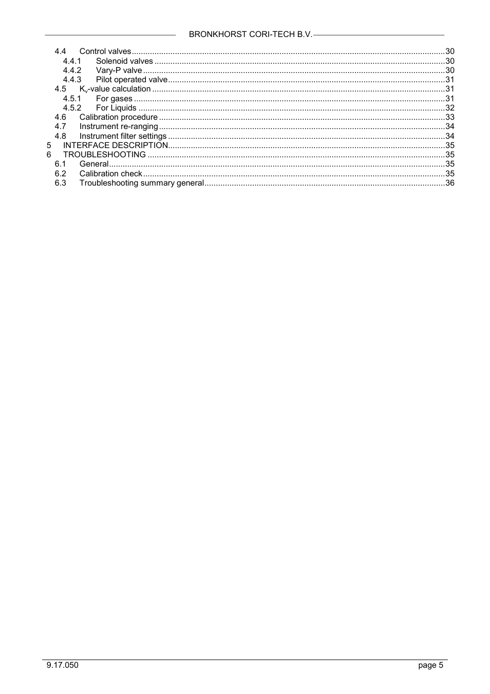 Bronkhorst Mini CORI-FLOW User Manual | Page 5 / 36