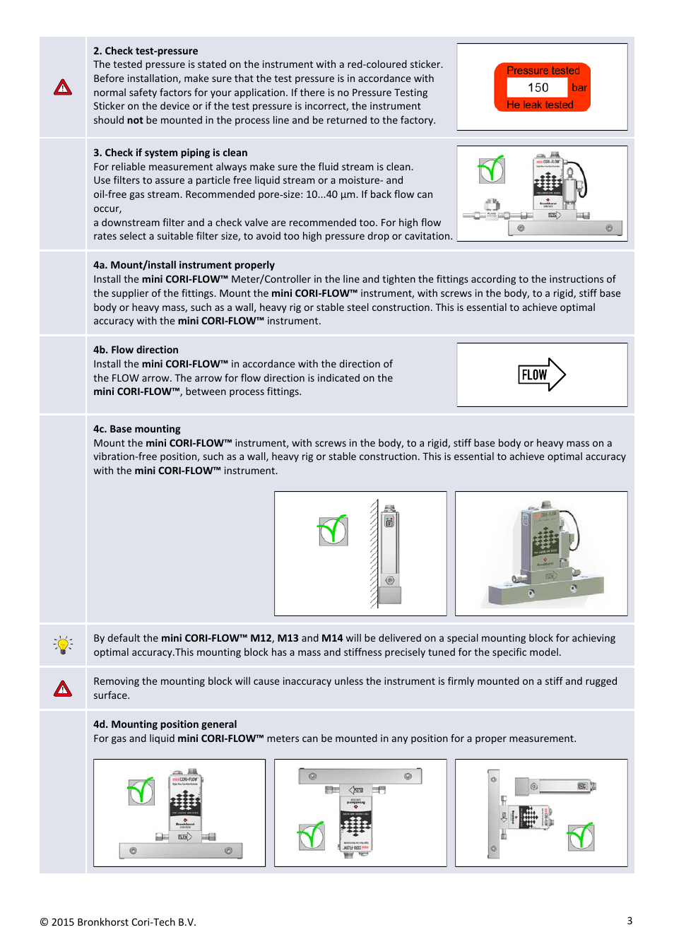 Bronkhorst Mini CORI-FLOW Quick Start User Manual | Page 3 / 6