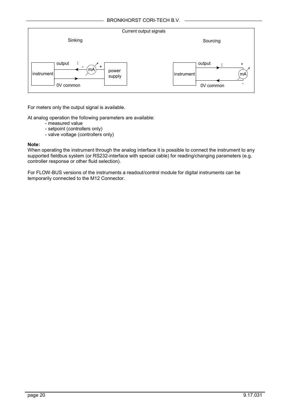Bronkhorst CORI-FLOW User Manual | Page 20 / 27