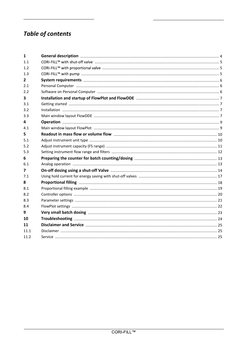 Bronkhorst CORI-FILL User Manual | Page 3 / 25