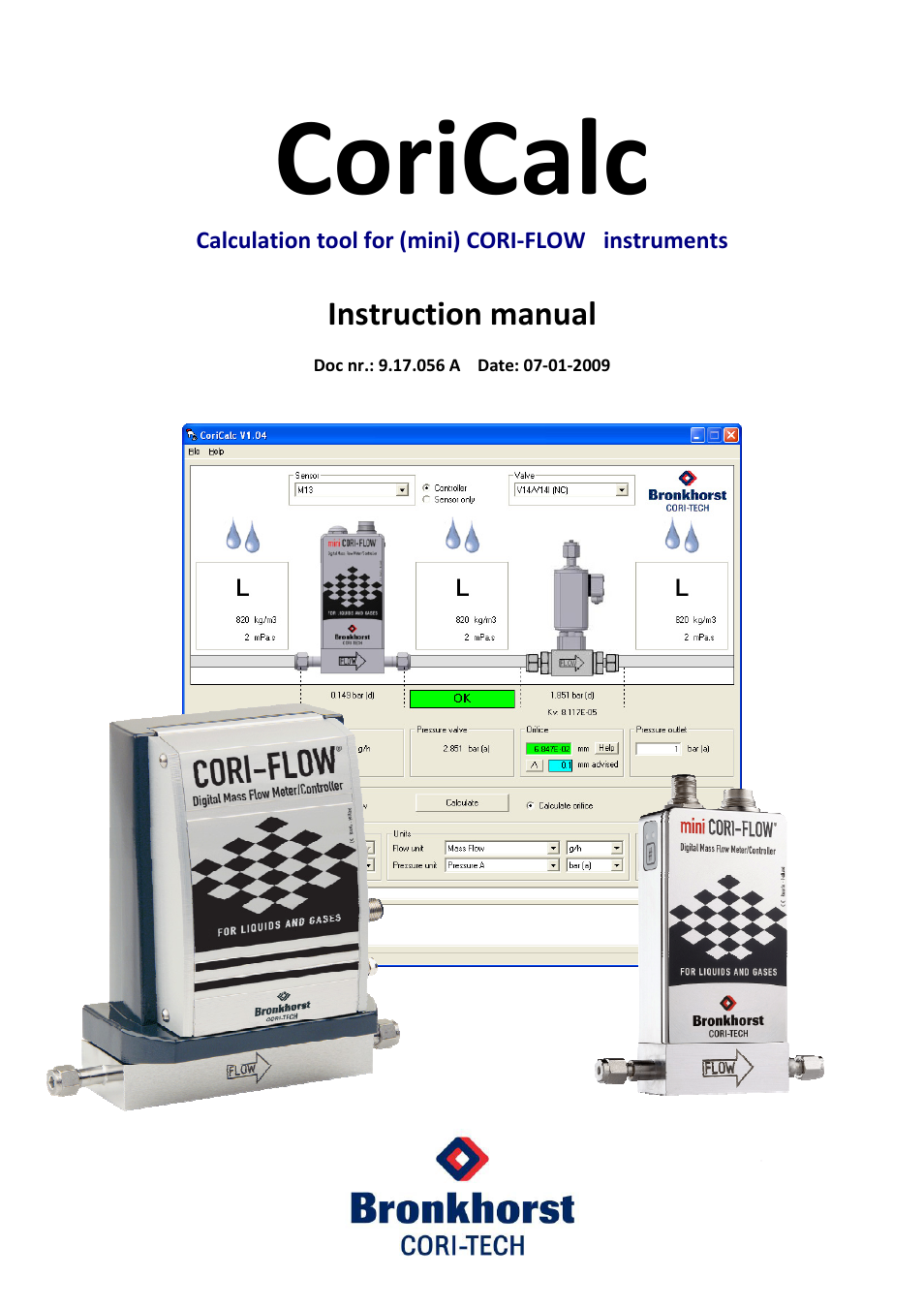 Bronkhorst CoriCalc User Manual | 14 pages