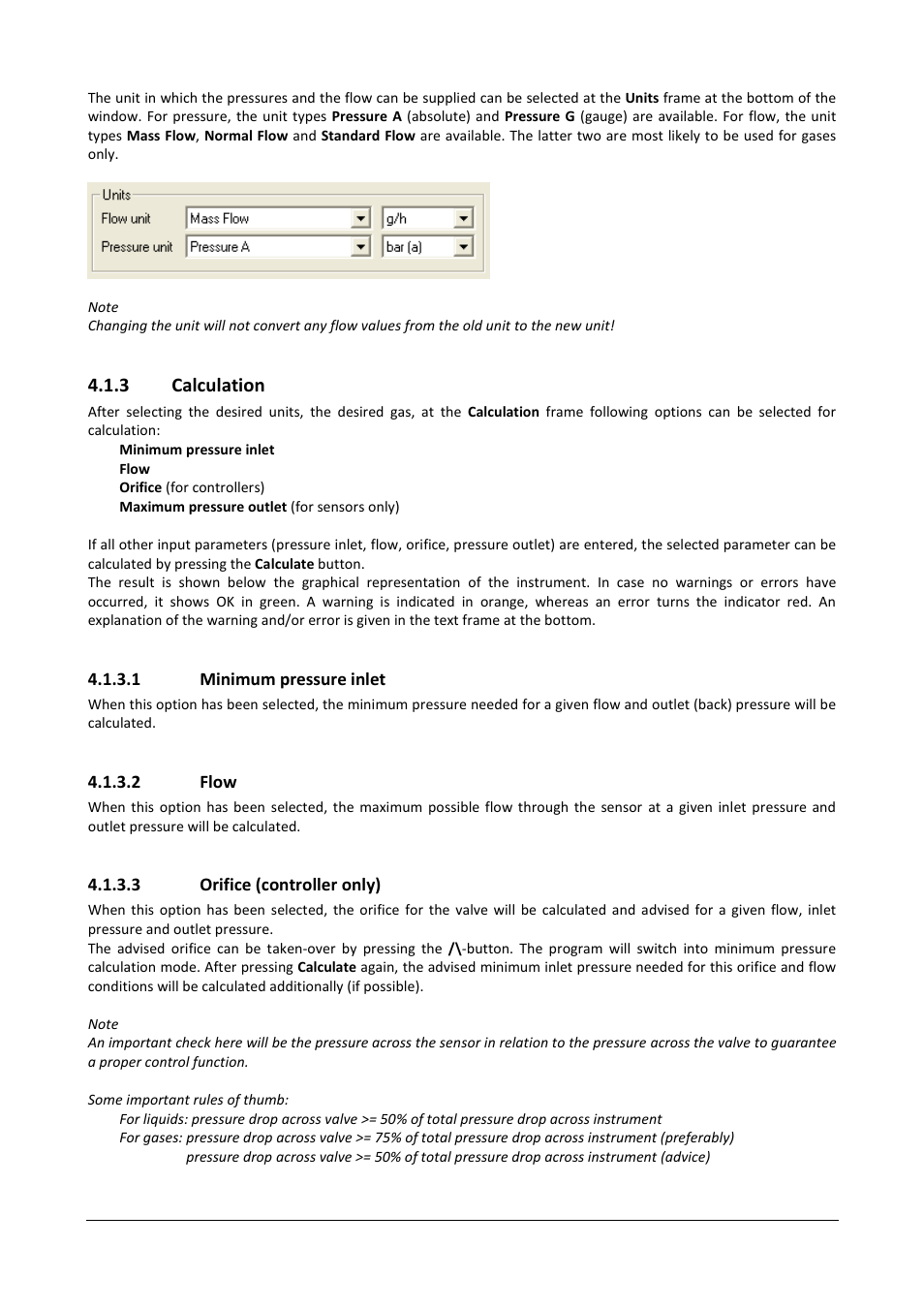 3 calculation | Bronkhorst CoriCalc User Manual | Page 10 / 14