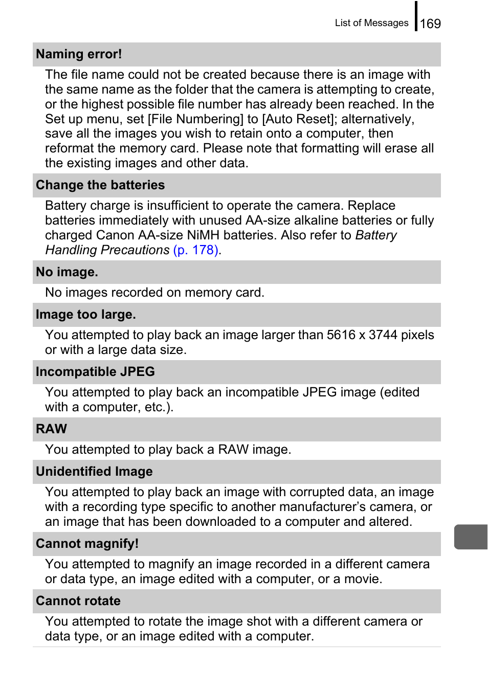 Canon A650 IS User Manual | Page 171 / 213