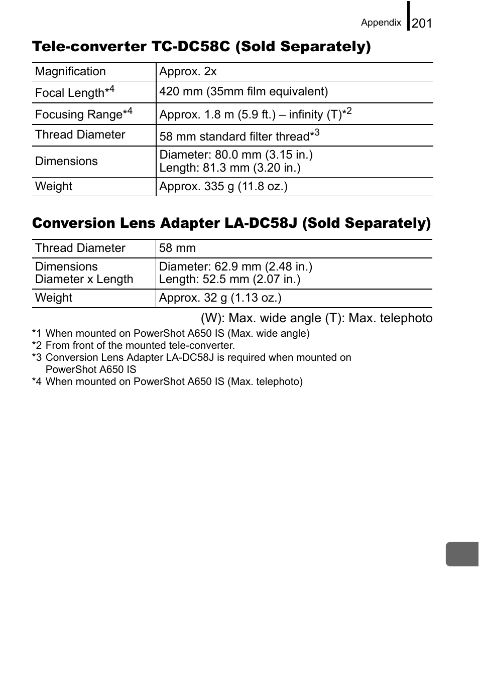 Canon A650 IS User Manual | Page 203 / 213