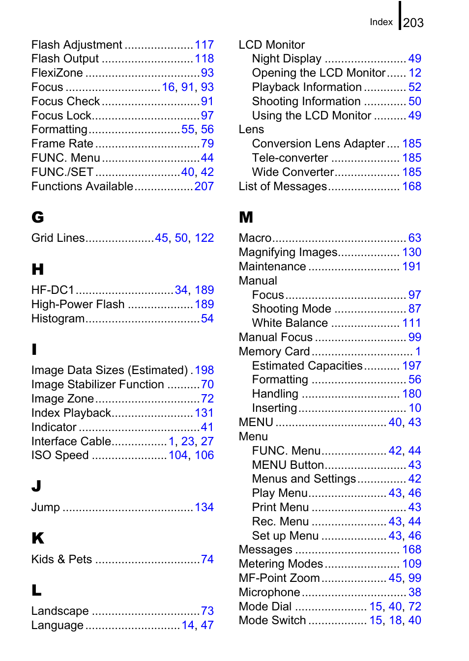 Canon A650 IS User Manual | Page 205 / 213