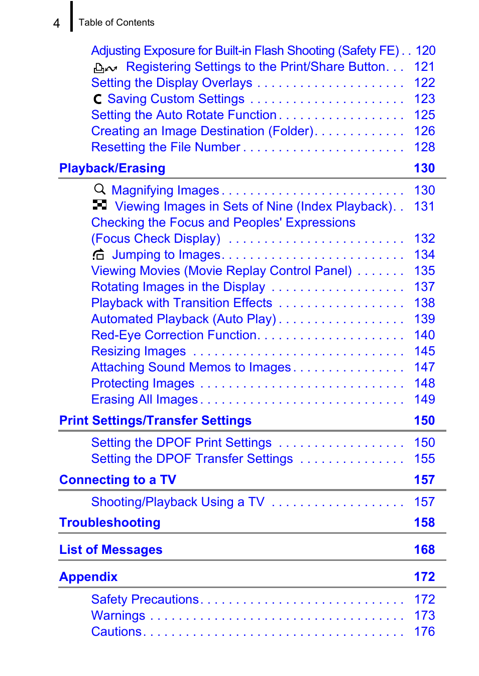 Canon A650 IS User Manual | Page 6 / 213