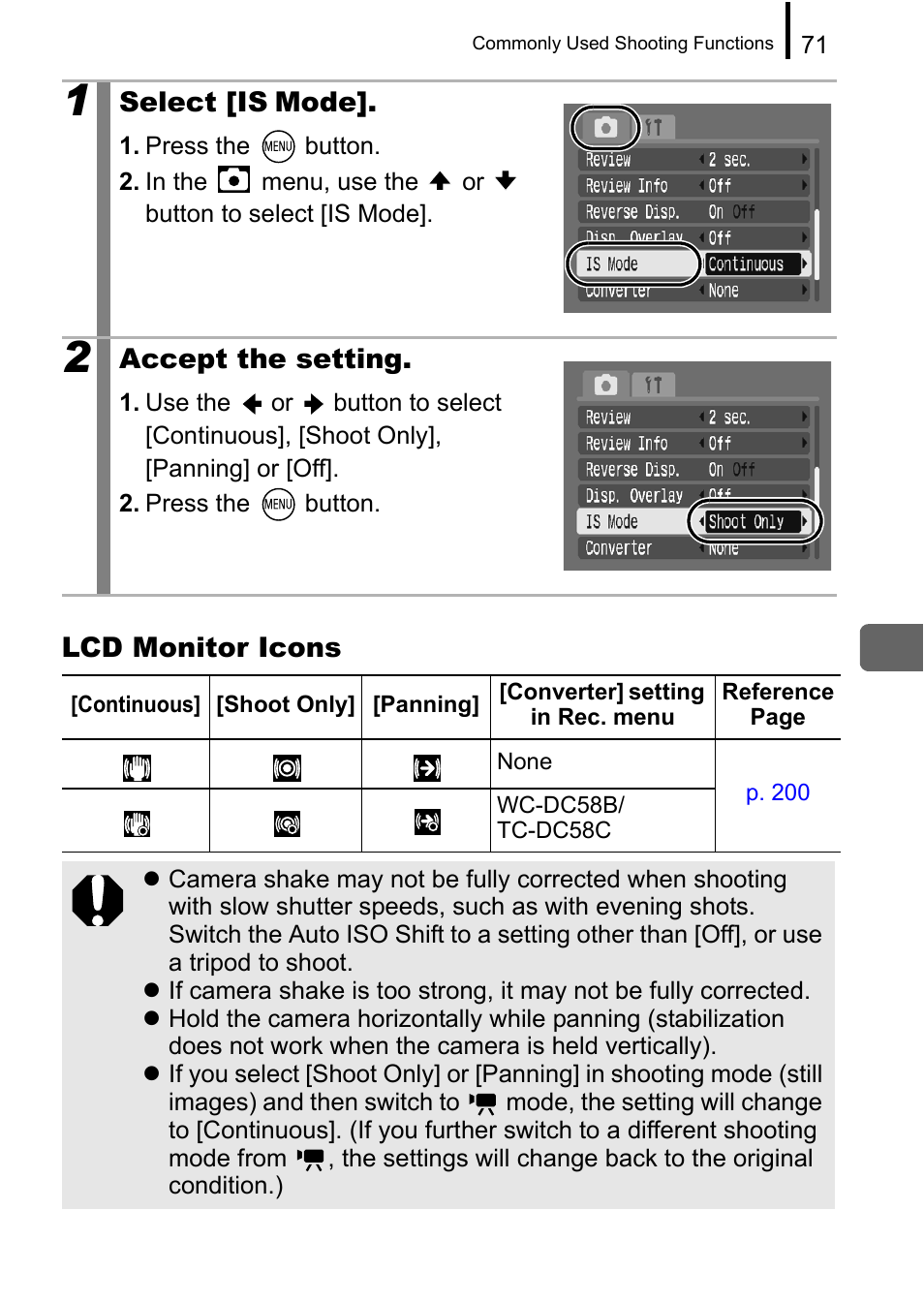 Canon A650 IS User Manual | Page 73 / 213